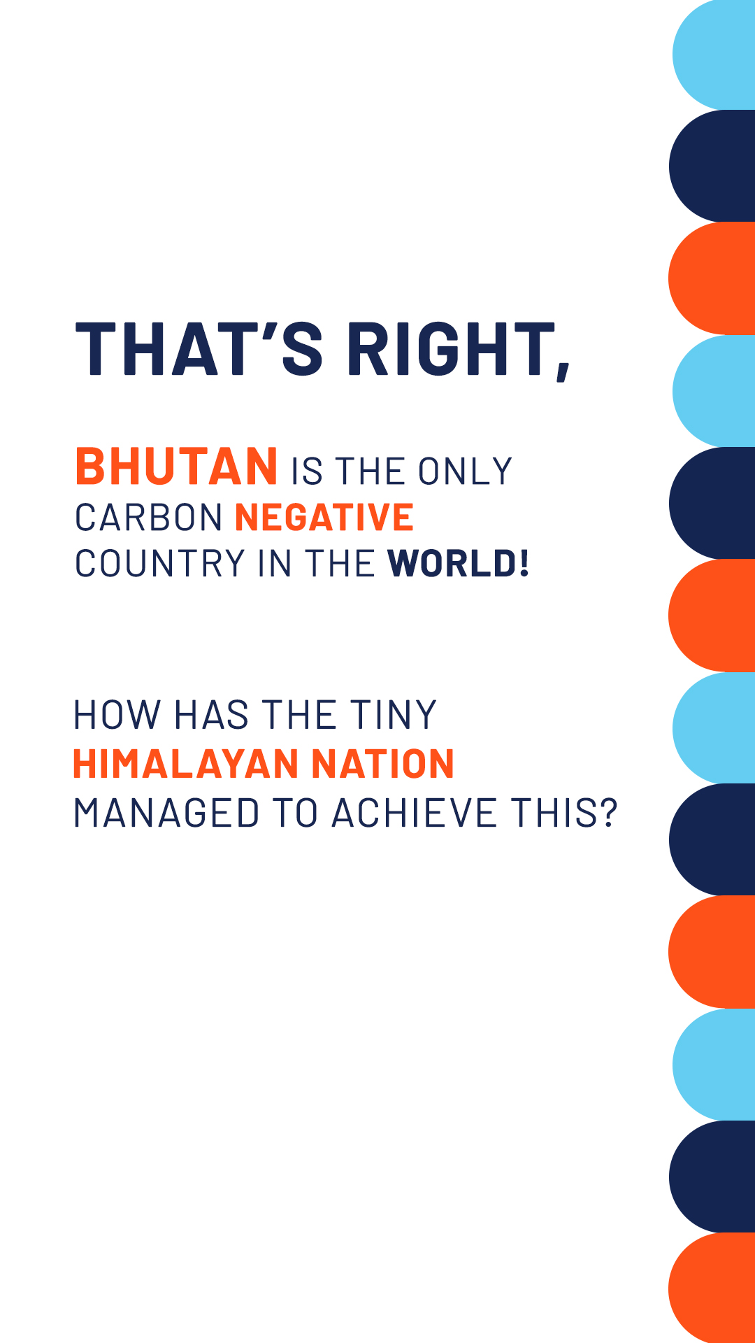 Tshering Tobgay — Bhutan carbon negative speaker card
