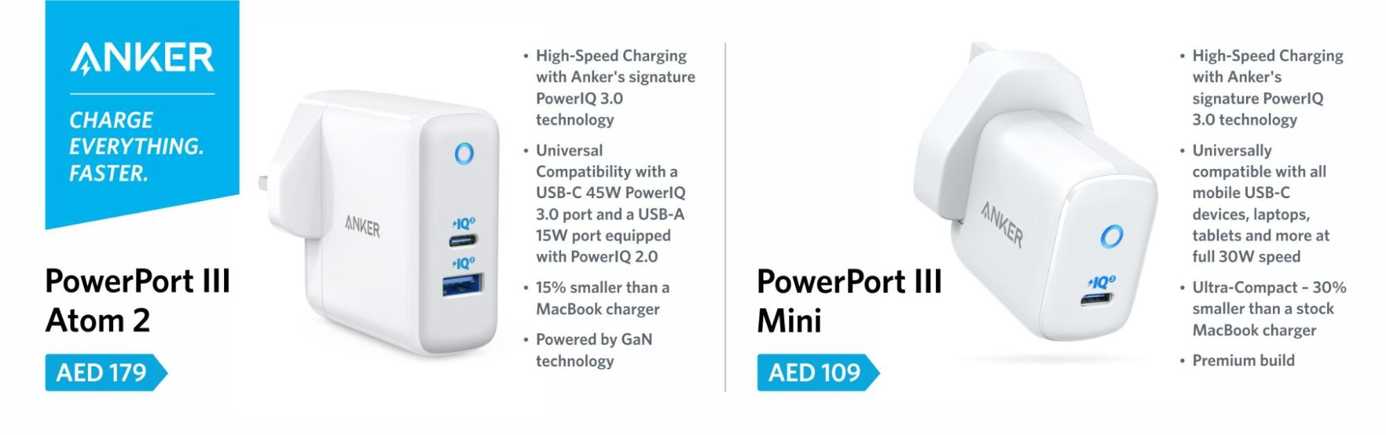 Anker PowerPort III product line-up